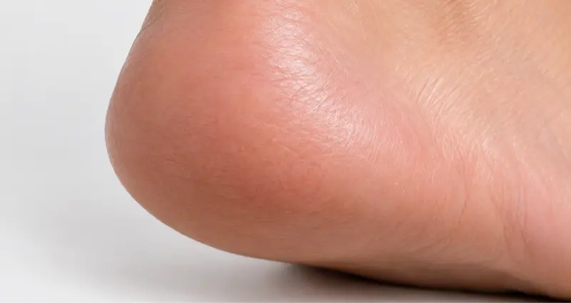 كعب ناعم ومرطب بعد العناية